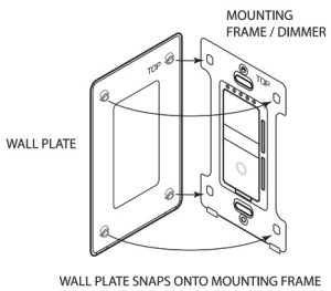 FEIT Electric DIM SMART 2 Wi Fi Smart Dimmer - plaque murale