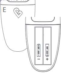 Instructions du thermomètre frontal intelligent sans contact kinsa QuickScan - Remplacement de la pile