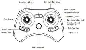 VOYAGE VA-1000 HD Streaming Video Drone - CONTROLLER