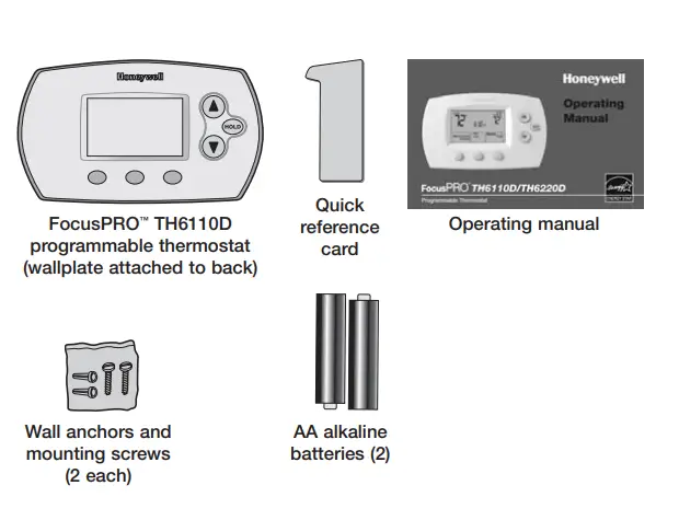 Honeywell-TH6110D1005-U-Wall-Thermostat-Fig-2