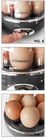 Elite Gourmet Automatic Easy Egg Cooker fig 4