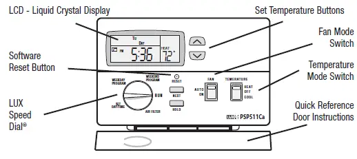 Thermostat LuxPRO PSP511LC Programme séparé (1)