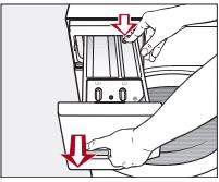 Miele Washing machine User Manual - Tirez le tiroir à détergent jusqu'à ce que vous sentiez une résistance.