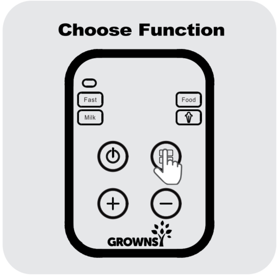 Choisir la fonction Instructions