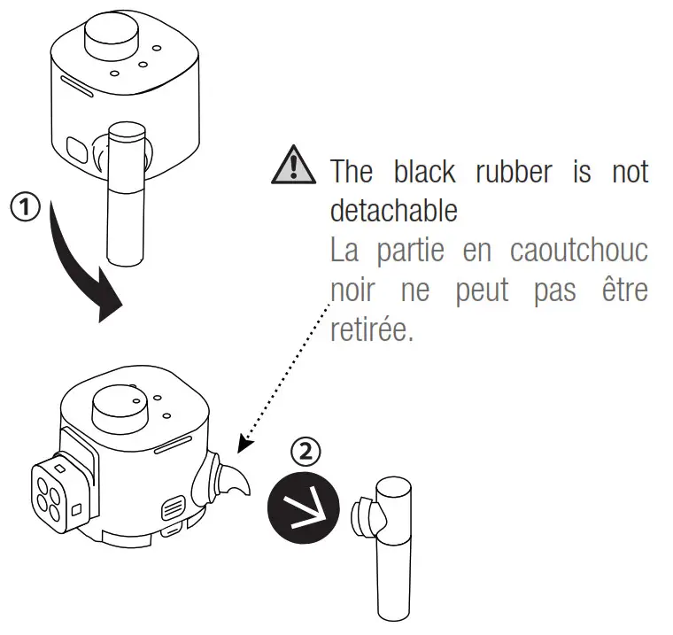 DeLonghi Nespresso Lattissima Coffee Machine - Positionner l'écoulement du lait à la verticale