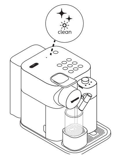 Machine à café DeLonghi Nespresso Lattissima - A la fin de la préparation