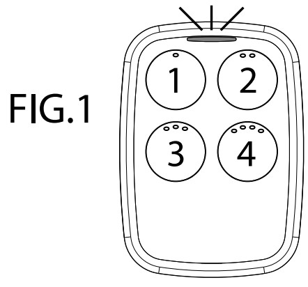 Télécommande universelle GENIE - FIG.1