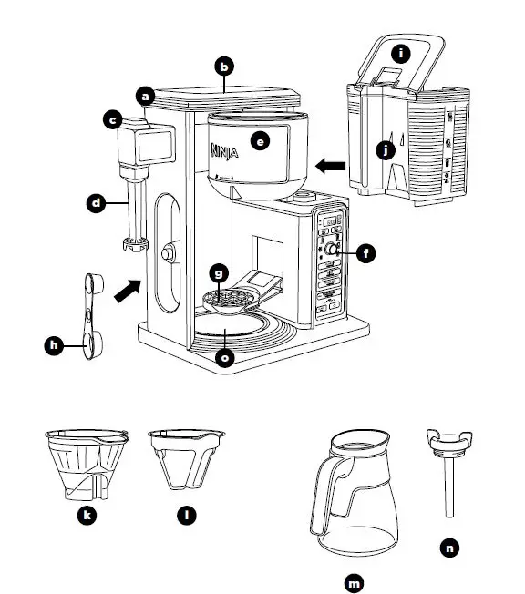 Ninja-CM401-Spécialité-Cafetière-10-tasses-manuel-d'utilisation-FIG-2