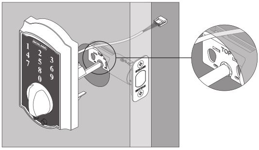 Serrure à pêne dormant à écran tactile sans clé Schlage Touch - Installer l'écran tactile