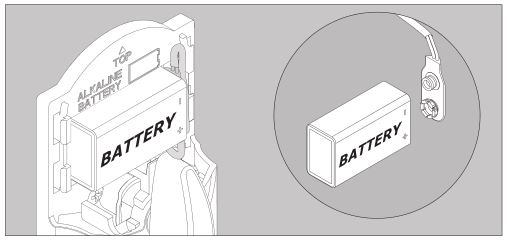 Serrure à pêne dormant à écran tactile sans clé Schlage Touch - Installer la pile incluse