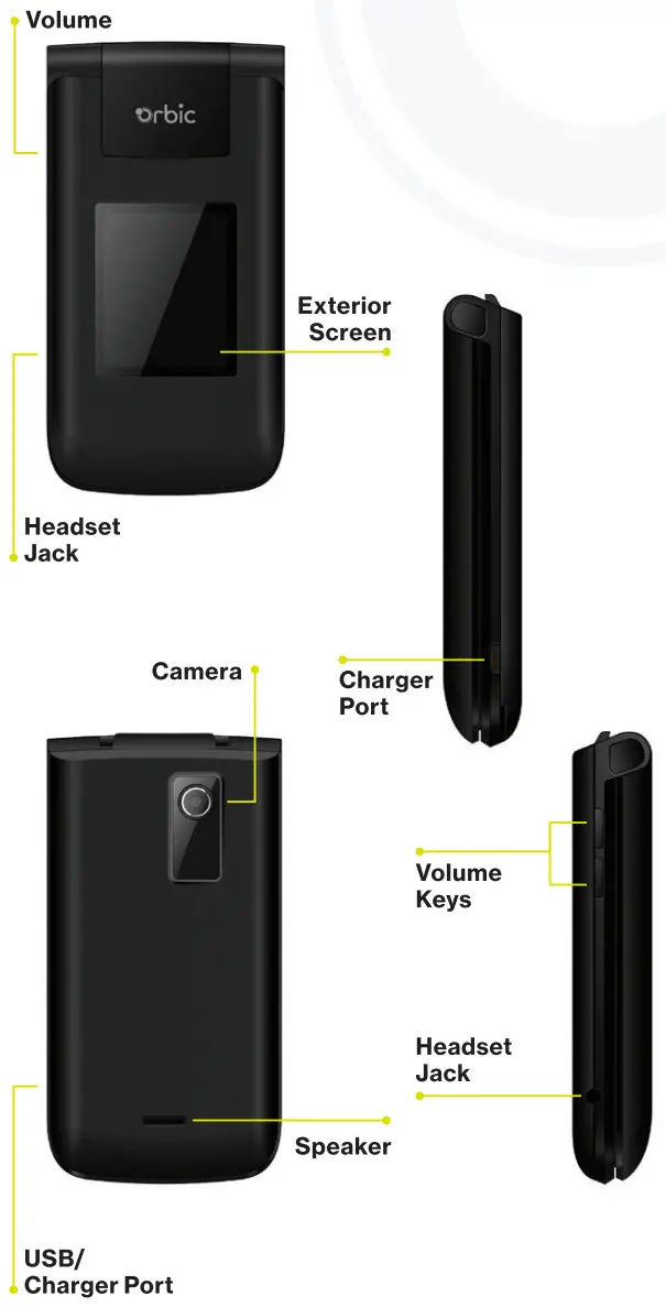 Orbic Journey V Flip Phone - Figure 2