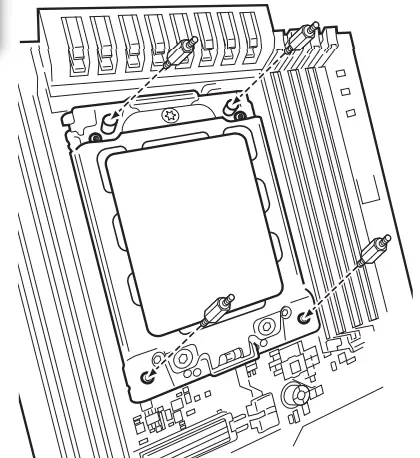 CORSAIR iCUE H100i - VIS D'ARRÊT AMD sTR4