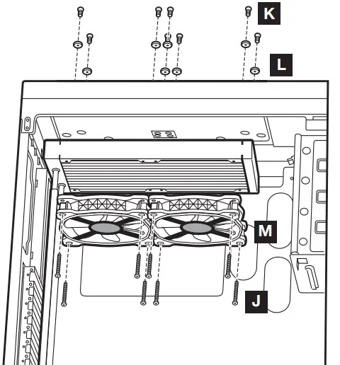 CORSAIR iCUE H100i -VENTILATEURS ET RADIATOR