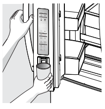 FRIGIDAIRE GALLERY A21060501 Réfrigérateur à portes multiples Guide de l'utilisateur - Comment utiliser le distributeur d'eau interne ?