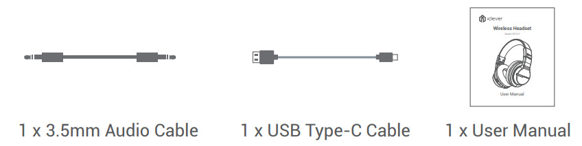 Casque d'écoute sans fil iclever BTH12 - figure 2