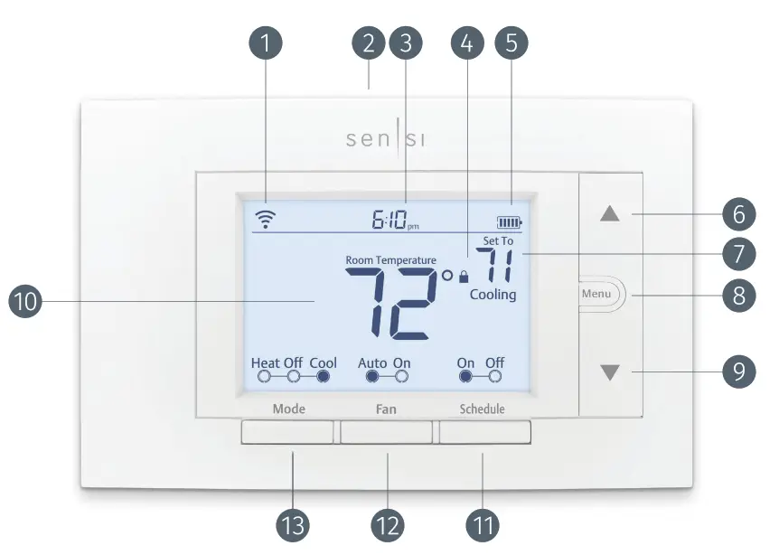 Thermostat intelligent Sensi -13