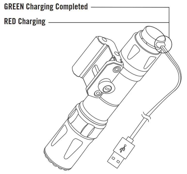 OLIGHT Câble de charge magnétique Usb - CHARGEMENT