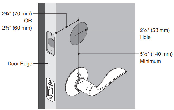 SCHLAGE BE365 PLY 619 Keypad Deadbolt-dimensions.