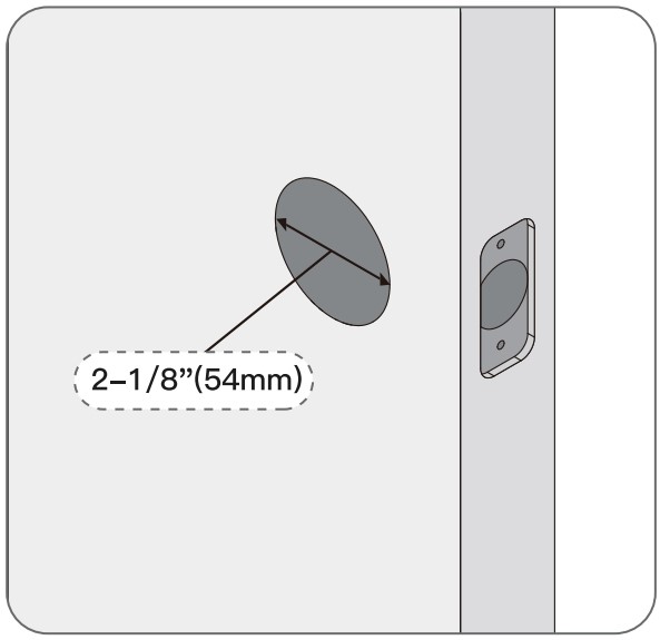 Préparer la porte et vérifier les dimensions