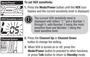 FIG 20 Transmission activée par la voix (VOX)