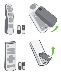 Manuel du propriétaire du téléviseur LED LG - Insertion de la batterie