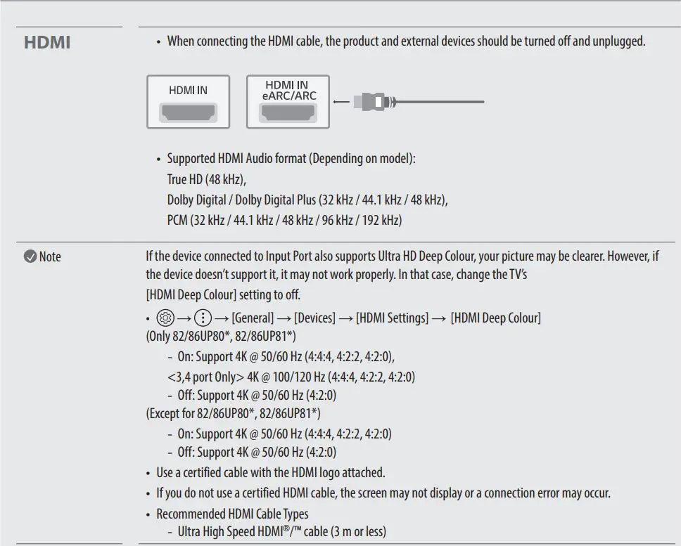 Manuel du propriétaire du téléviseur LED LG - Connexions