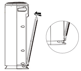 Purificateur d'air okaysou - retenue du cadre