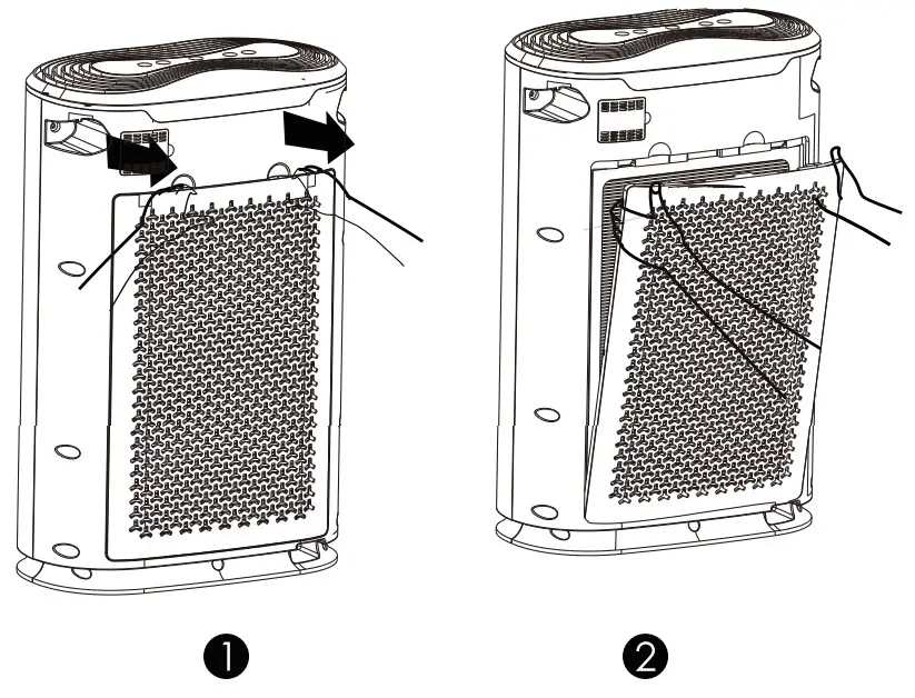 Purificateur d'air okaysou - Démarré