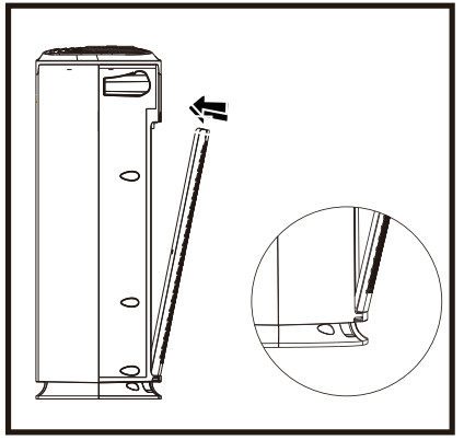 Purificateur d'air okaysou - réinstallation du couvercle arrière