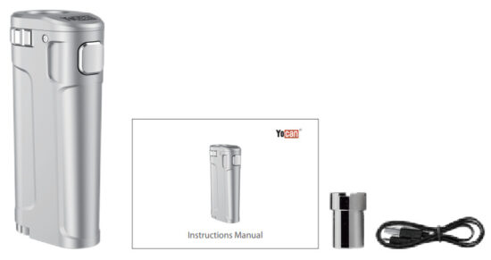 Yocan YKX 83 Uni Twist Vaporizer Box Mod - Contenu de l'emballage