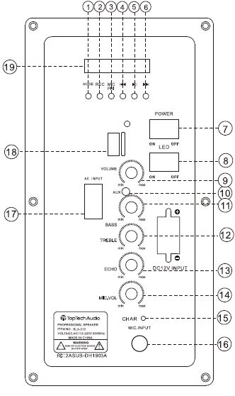 TopTech-Audio-BLA-210-Système professionnel d'enceintes multimédia pour karaoké 1