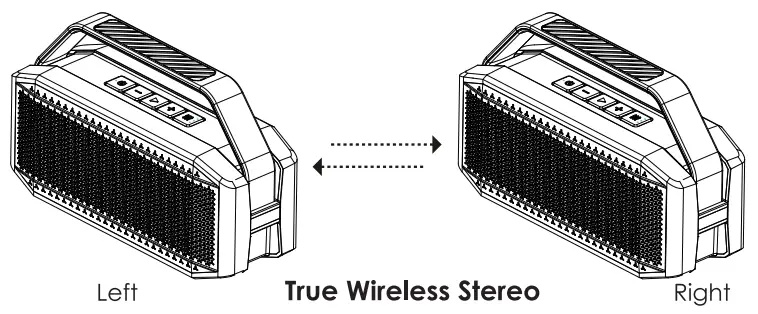 W KING D9 1 Enceinte d'extérieur sans fil - Fig