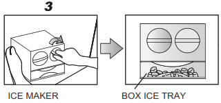 Réfrigérateur Panasonic - machine à glaçons3