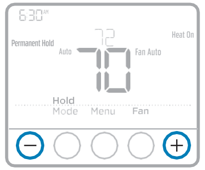 Honeywell T4 Pro Thermostat Programmable - schedule override2