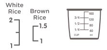 GreenLife Cuiseur de riz et d'avoine antiadhésif 4 tasses - 4