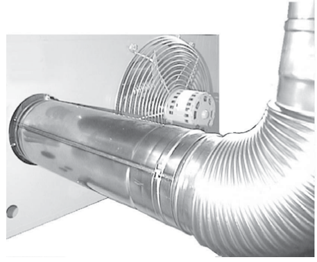 REZNOR UDX Aérotherme à gaz à ventilation assistée Ventilateur axial à faible statique - Flex