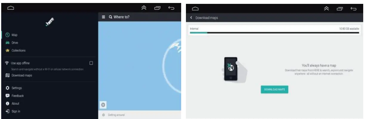 CAMECHO SHA16 Car Play Android Auto - application hors ligne