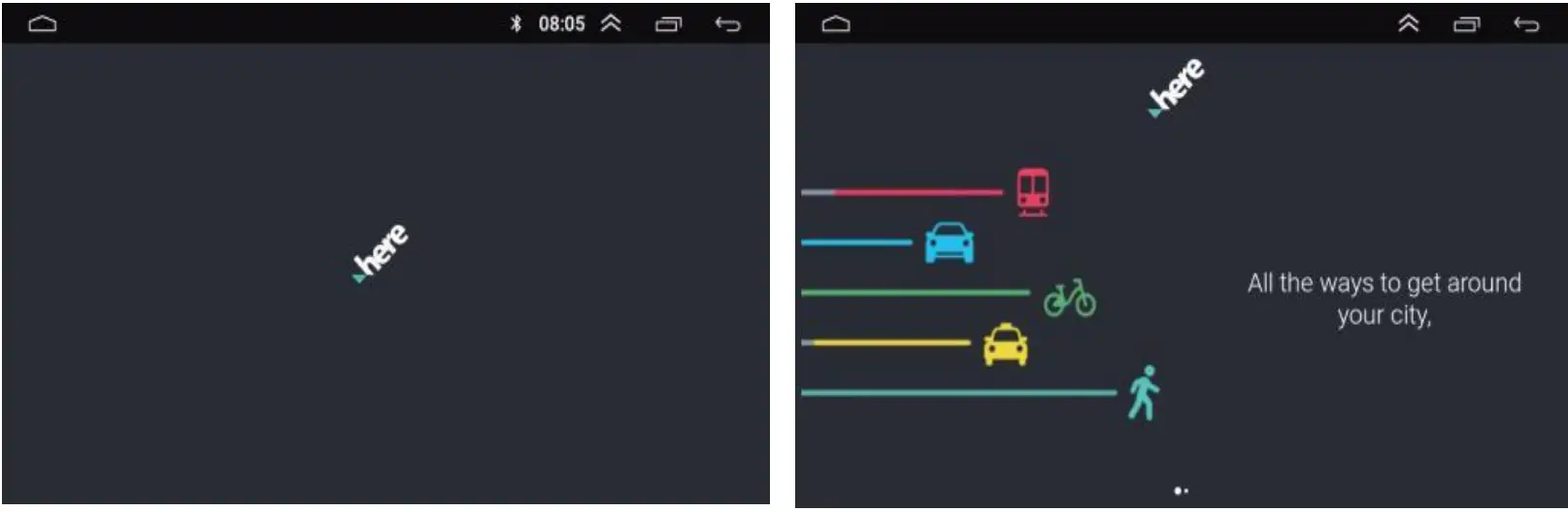 CAMECHO SHA16 Car Play Android Auto - menu