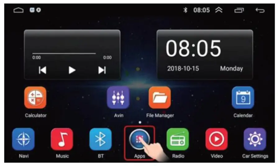 CAMECHO SHA16 Car Play Android Auto - Interface principale 1
