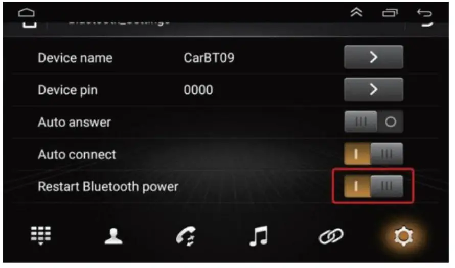 CAMECHO SHA16 Car Play Android Auto - connexion blutooth 1
