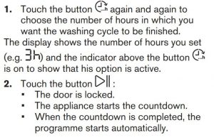 FIG 23 Démarrer un programme avec l'option Finish In