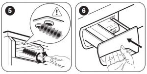 FIG 35 Nettoyage du distributeur de détergent