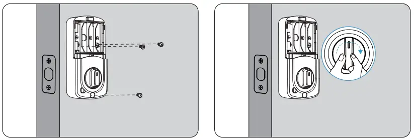 NUTOMO M3 Smart Door Lock Handle Sets Keyless - Fix Interior Lock