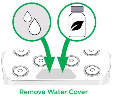 AeroGarden Harvest User Guide - Retirer la bâche à eau