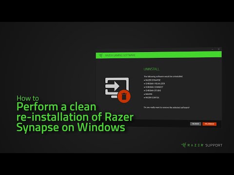 Comment effectuer une réinstallation propre de Razer Synapse 3 & 2.0 sur Windows