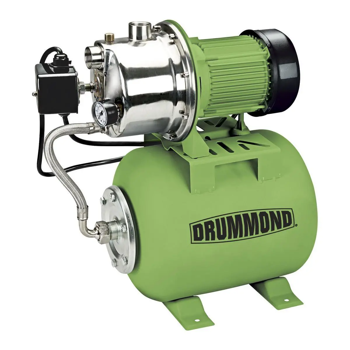 DRUMMOND-63407-1-HP-Stainless-Steel-Shallow-Well-Pump-and-Tank-PRODUCT