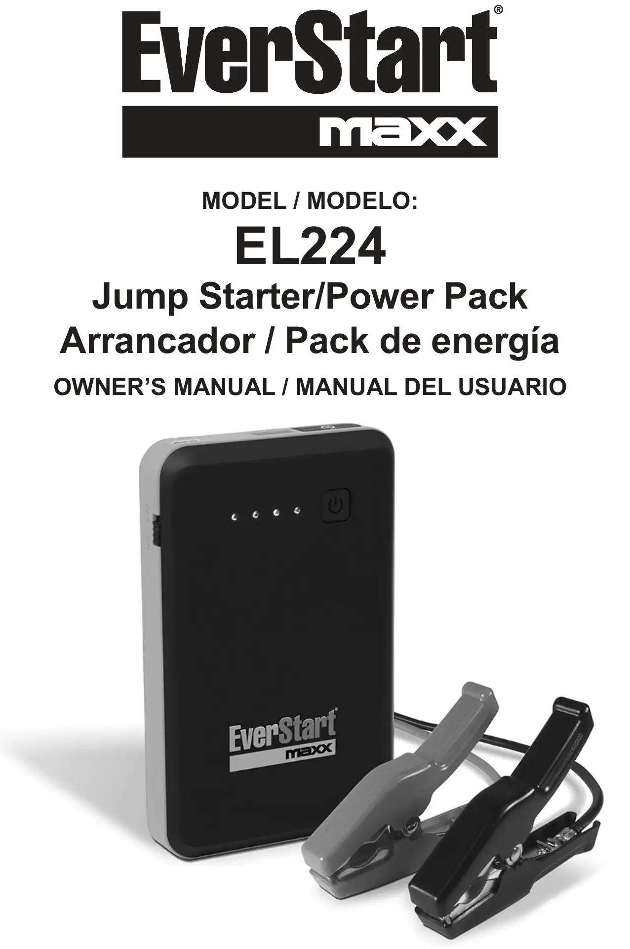 EverStart EL224 600 Peak AMP Lithium-Ion Jump Starter/Power Pack Manuel du propriétaire