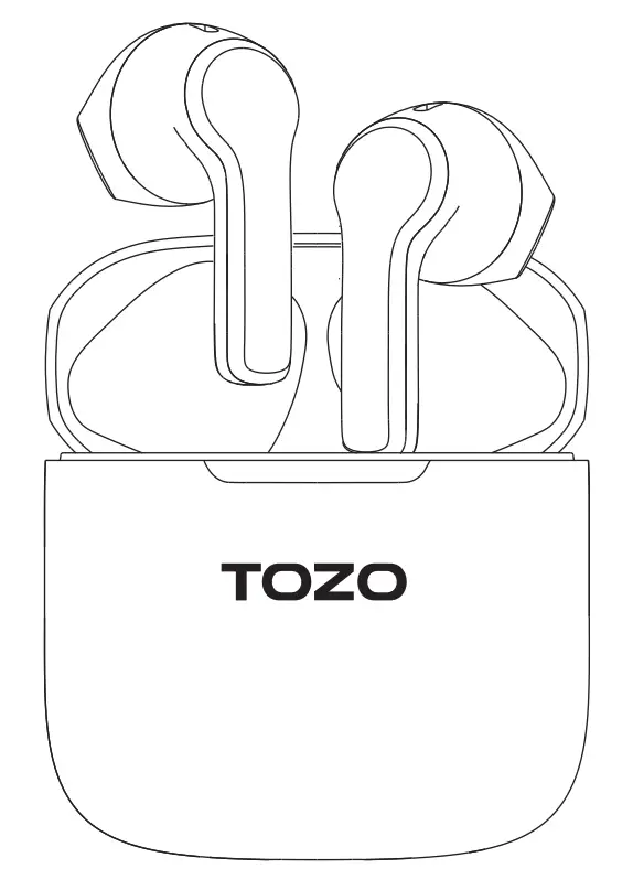Guide de l’utilisateur des écouteurs stéréo sans fil TOZO A3