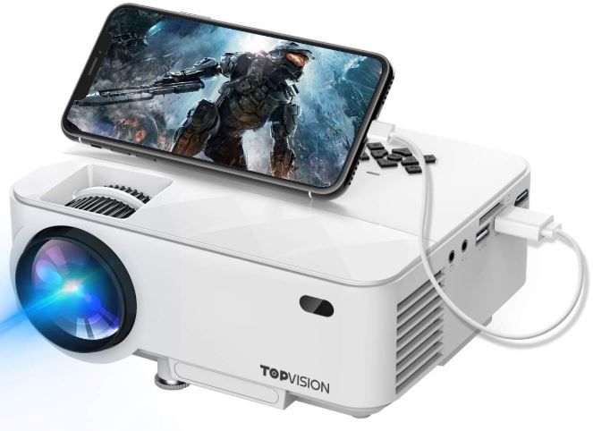 TOPVISION-T6-Mini-projecteur portable pour la maison, le théâtre et le cinéma