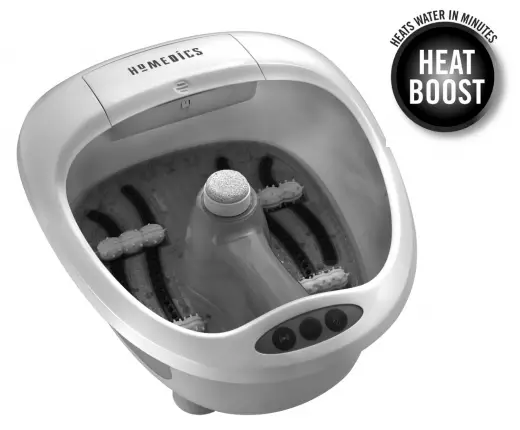 Homedics FB-600 Foot Salon Pro with Heat Boost Power Manuel d’instruction et informations sur la garantie